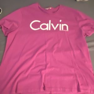 Calvin Klein men purple tee